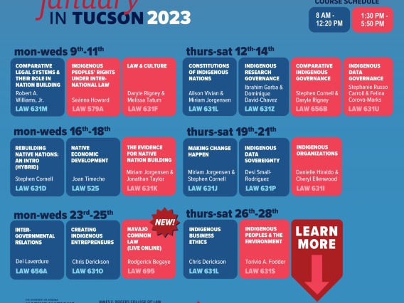 January in Tucson 2023 Calendar